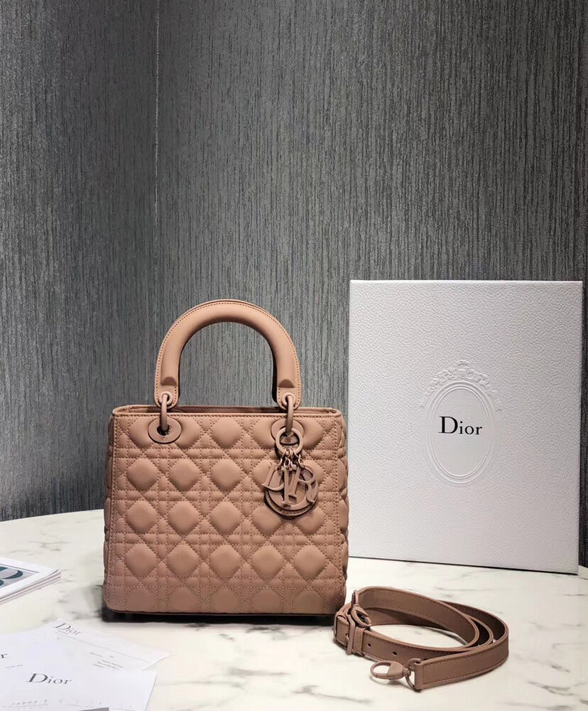 Christian Dior Lady Dior UltraMatte Bag Apricot